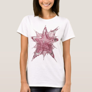 Edgy Pink WATER SPLASH 3D Text Art T-Shirt