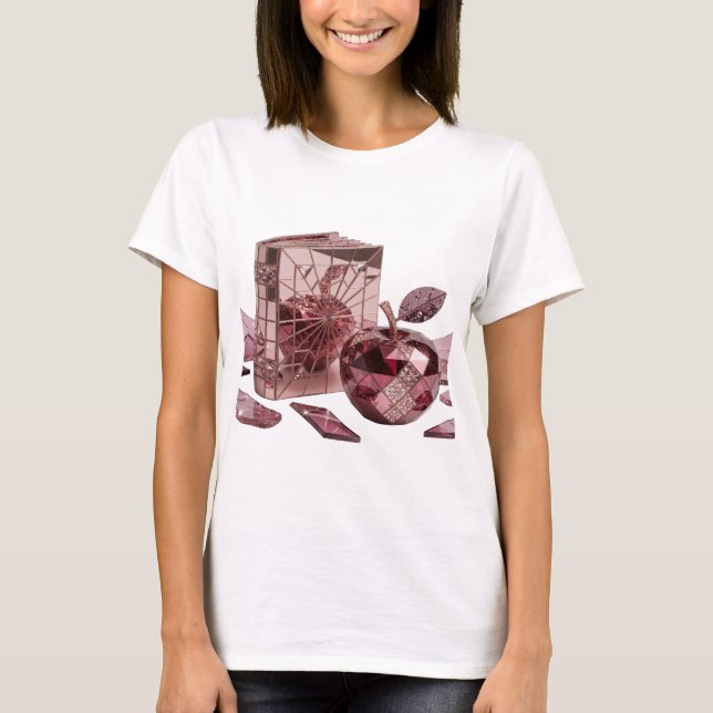 Edgy Silver ABSTRACT ART Statement Design v2 T-Shirt (Front)