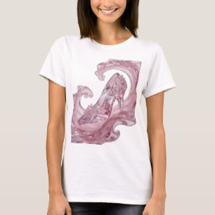 Edgy Silver GLASS SLIPPER Modern Design T-Shirt