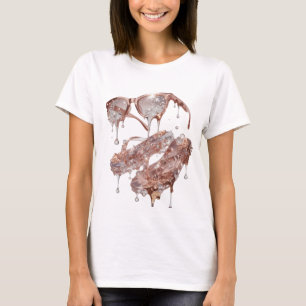 Edgy Silver ROSE GOLD GLAMOUR Custom Design T-Shirt