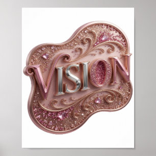Edgy Silver VISION Print