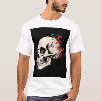 Edgy Skull Graphic Men's T-shirt- Bold and Stylish T-Shirt