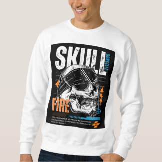 Edgy Skull Graphic T-Shirt Design Sweatshirt