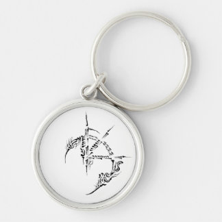 Edgy Tribal Art Keychain