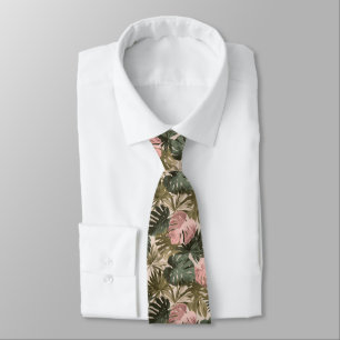 Edgy Valentine Gifts For Husband Tropical Flower Tie