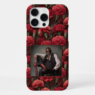 Edgy Wedding Gift Carnation Floral Custom  iPhone 16 Pro Max Case