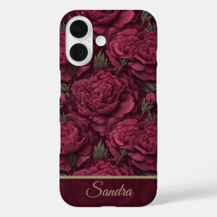 Edgy Women Gift Carnation Flower Name iPhone 16 Case