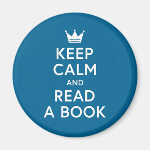 Ediatble Colour Bookish Keep Calm and Read a Book Magnet