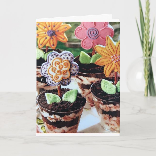 "EDIBLE BLOOMS" FOR SOMEONE WHO GROWS FLOWERS CARD (Front)