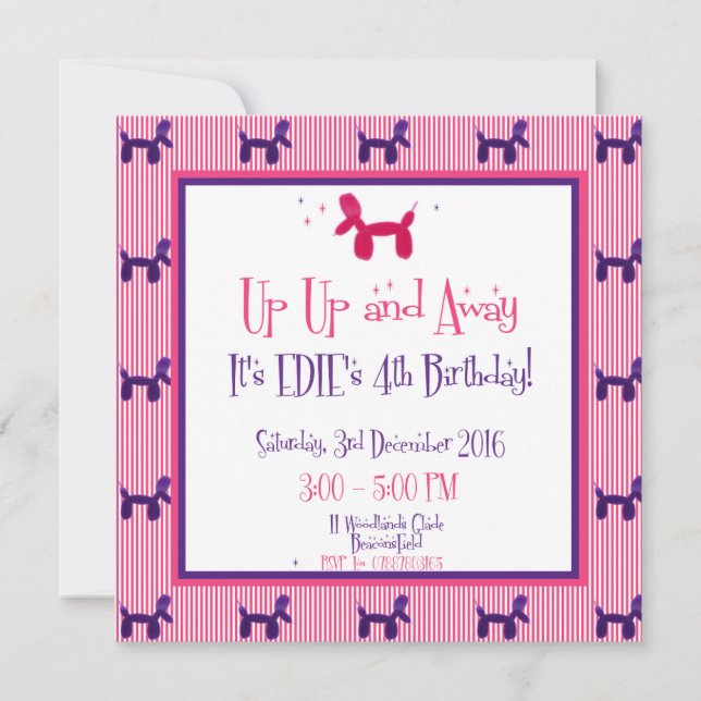 Edie's 4th Birthday Card (Front)