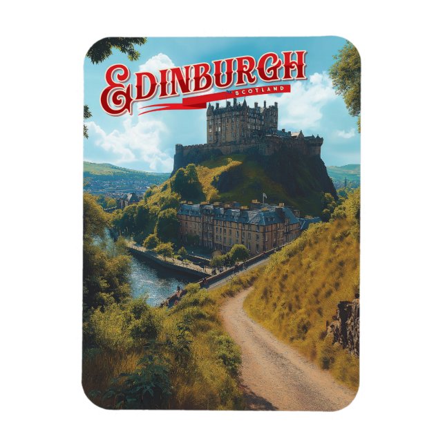 Edinburgh: A Misty Scottish Romance Magnet (Vertical)