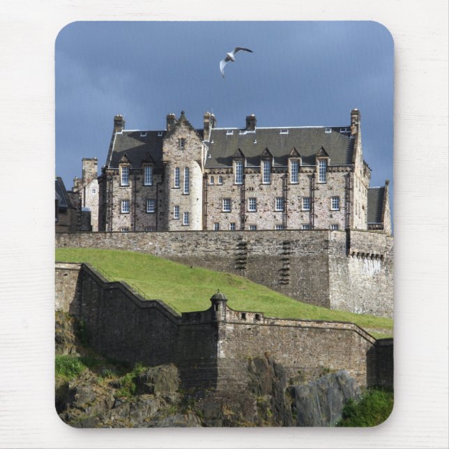 edinburgh castle bird mouse pad (Front)