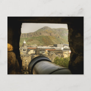 Edinburgh Castle Cannon Postcard
