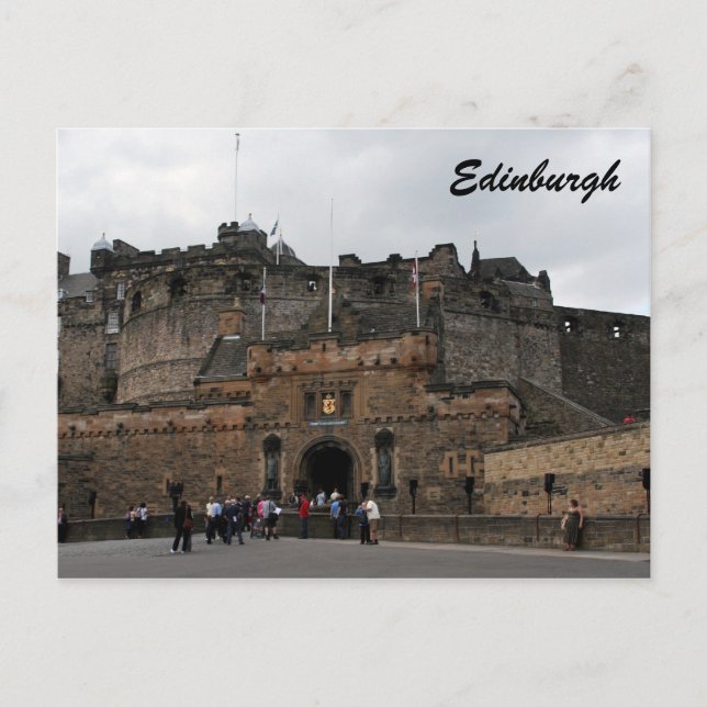 edinburgh castle entrance postcard (Front)