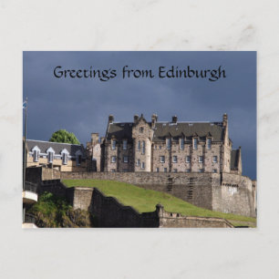 edinburgh castle greetings postcard