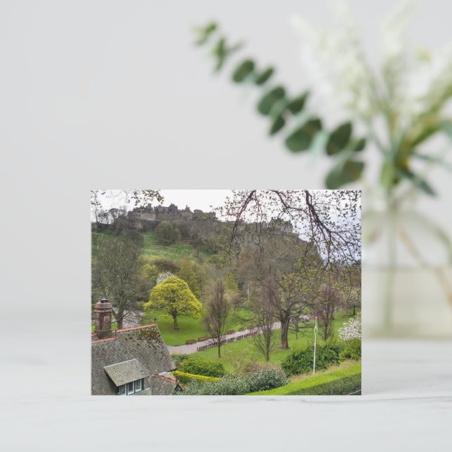 Edinburgh Castle in Spring Postcard (Standing Front)