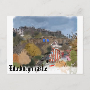 Edinburgh castle postcard