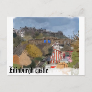 Edinburgh castle postcard
