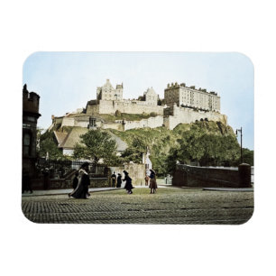 Edinburgh Castle Scotland 1910 Grassmarket Magnet