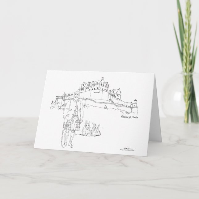 Edinburgh Castle, Scotland Card (Front)