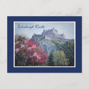Edinburgh Castle Scotland painting by Pola.B.Alex  Postcard