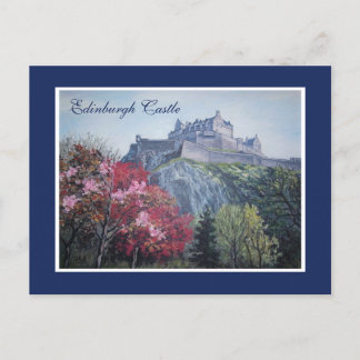 Edinburgh Castle Scotland painting by Pola.B.Alex  Postcard