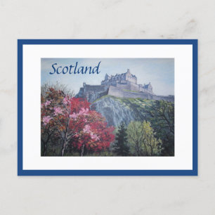 Edinburgh Castle Scotland  painting by Pola.B.Alex Postcard