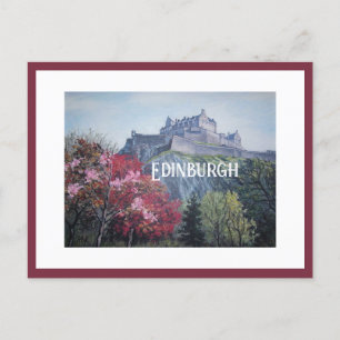 Edinburgh Castle Scotland  painting by Pola.B.Alex Postcard