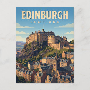 Edinburgh Castle Scotland Postcard