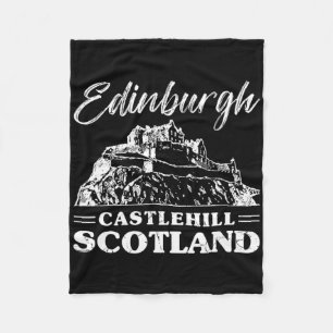 Edinburgh Castle Scotland Scottish Europe Vacation Fleece Blanket