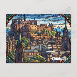 Edinburgh Castle Scotland Travel Postcard