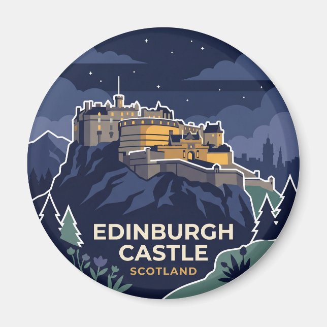 Edinburgh Castle United Kingdom Magnet (Front)