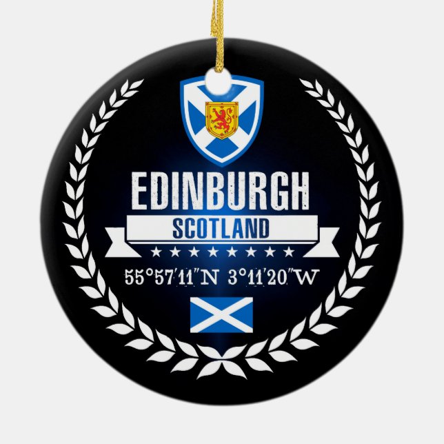 Edinburgh Ceramic Ornament (Back)