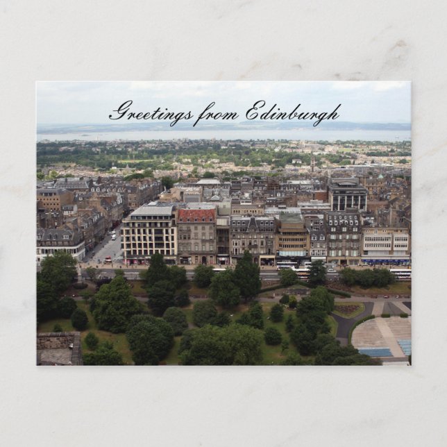 edinburgh city greetings postcard (Front)
