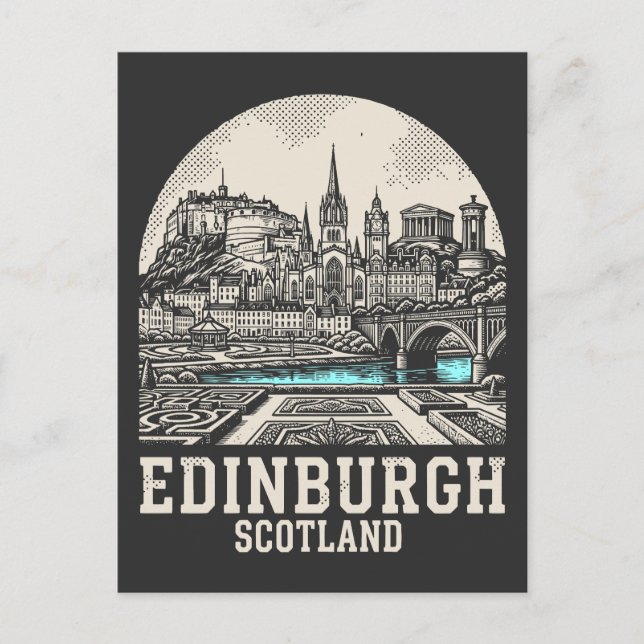 Edinburgh City Scotland Postcard (Front)