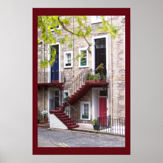 Edinburgh Door Poster