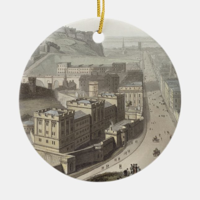 Edinburgh, from Calton Hill, from 'A Voyage Around Ceramic Ornament (Front)