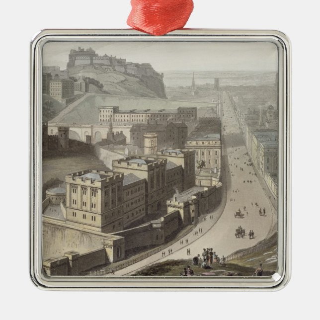 Edinburgh, from Calton Hill, from 'A Voyage Around Metal Ornament (Front)