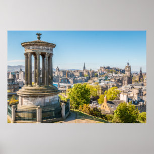 Edinburgh from Calton Hill, Scotland Poster