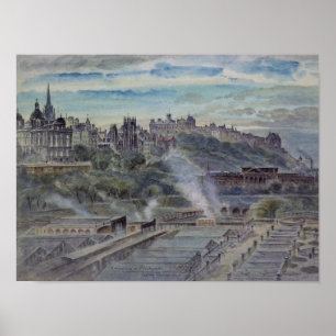 Edinburgh from near St. Anthony's Chapel Poster