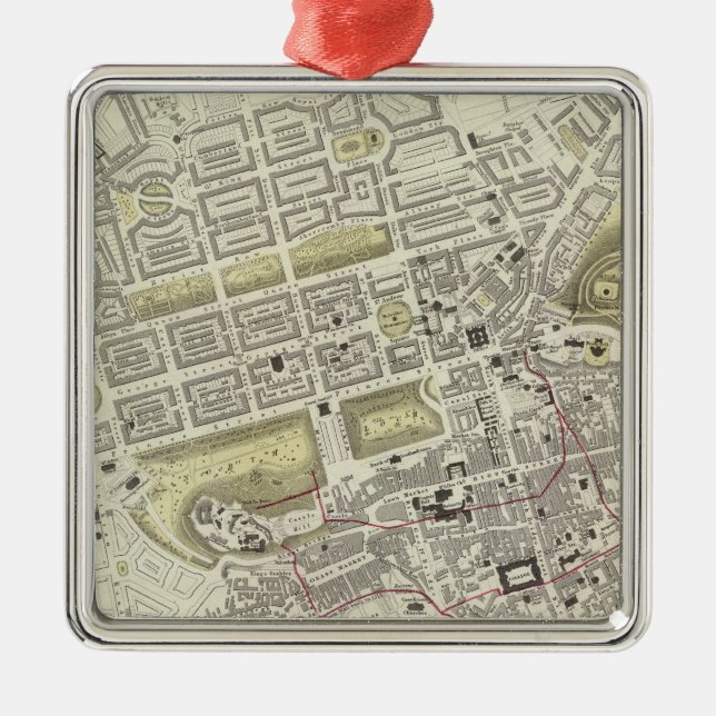 Edinburgh Metal Tree Decoration (Front)