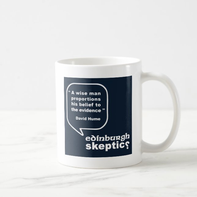 Edinburgh Sceptics - Hume Quote Coffee Mug (Right)