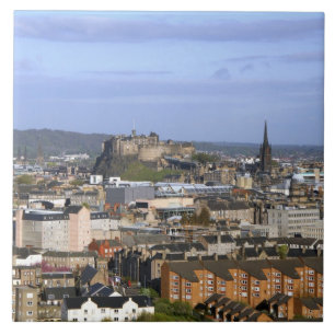 Edinburgh, Scotland. A view overlooking central Tile