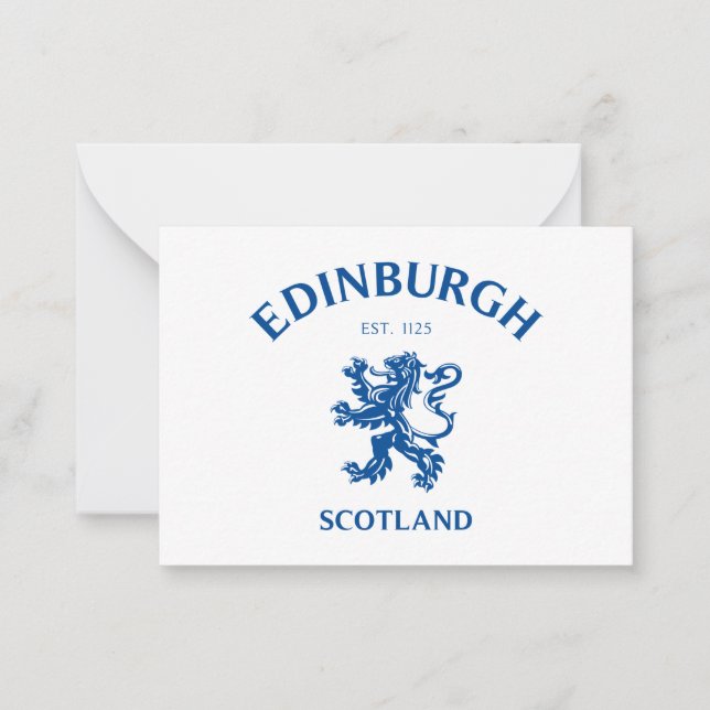 EDINBURGH Scotland Card (Front)