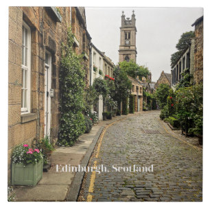 Edinburgh, Scotland cityscape Ceramic Tile