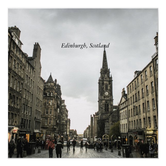 Edinburgh, Scotland cityscape Poster (Front)