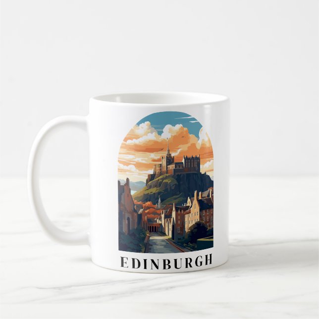 Edinburgh, Scotland Edinburgh Castle Coffee Mug (Left)