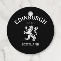 EDINBURGH Scotland Favour Tags