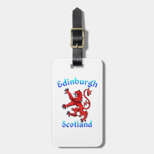 Edinburgh Scotland Lion Rampant Scottish Flag Luggage Tag