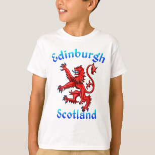 Edinburgh Scotland Lion Rampant Scottish Flag T-Shirt